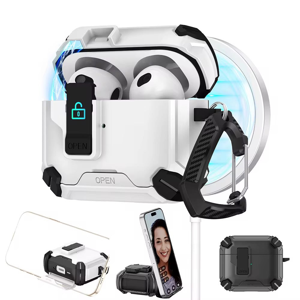 Armor Skalskydd för AirPods – Tåligt & Stötsäkert med Hållare