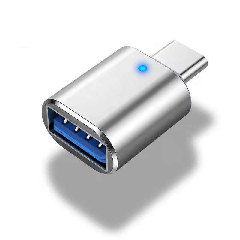 USB-C till USB 3.0 Adapter med LED – Hög Hastighet & Kompakt Design