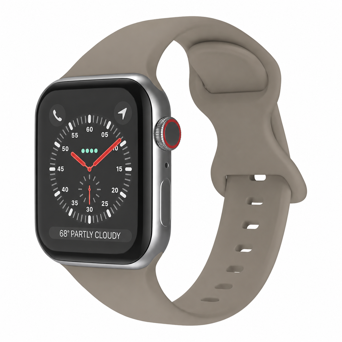 Silicon Armband till Apple Watch - Cocoa