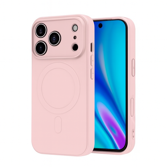 Rosa iPhone 17 Magsafe-Skal Med Kamera Skydd