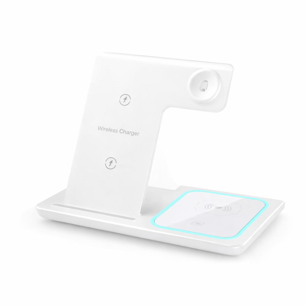3-i-1 Trådlös Laddstation - iPhone Magsafe + Apple Watch + AirPods