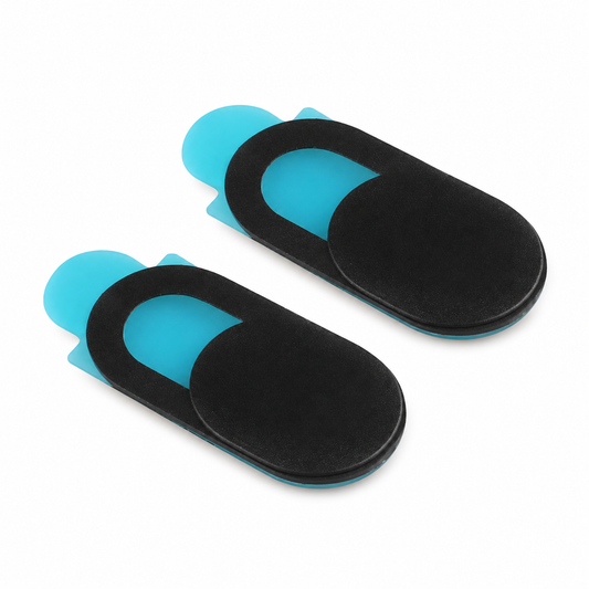 2-Pack Ultratunn Kameraskydd För Laptop / Mobil / Surfplatta Svart